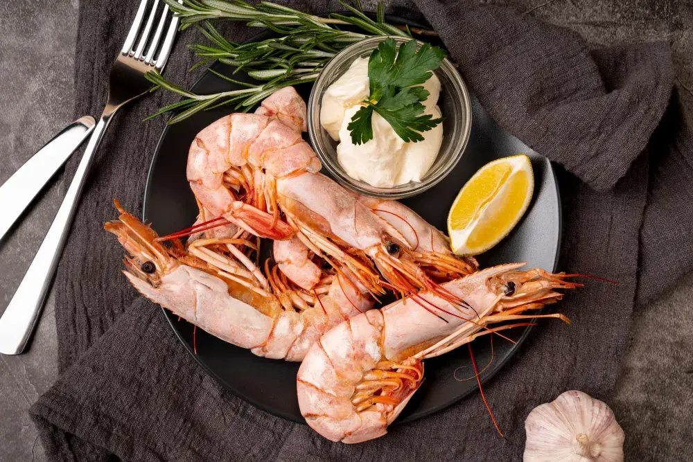 mariscos frescos y congelados en Andalucía