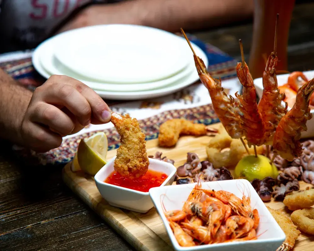 mariscos cocidos